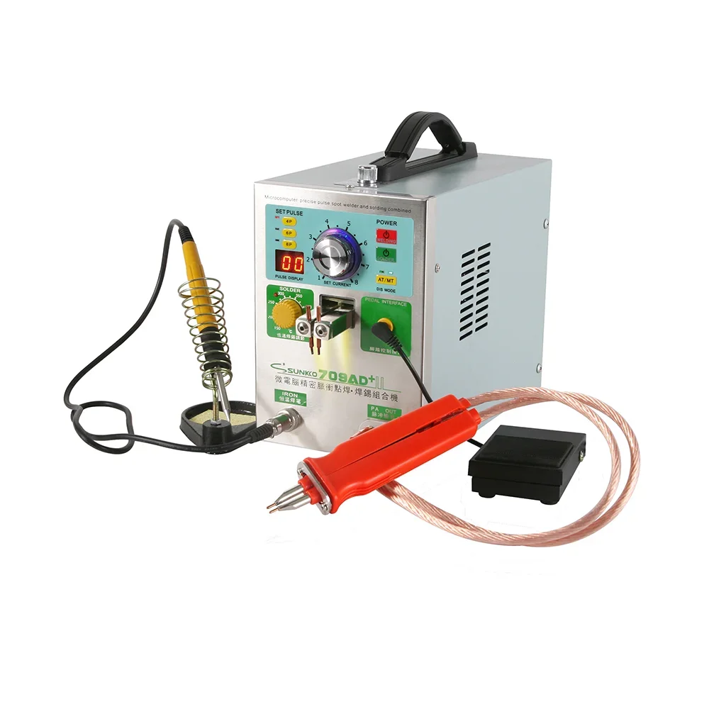 

Factory direct sale SUNKKO S709AD+ 110V 220V Mini Portable Spot Welder for Pack Lithium Battery Welding