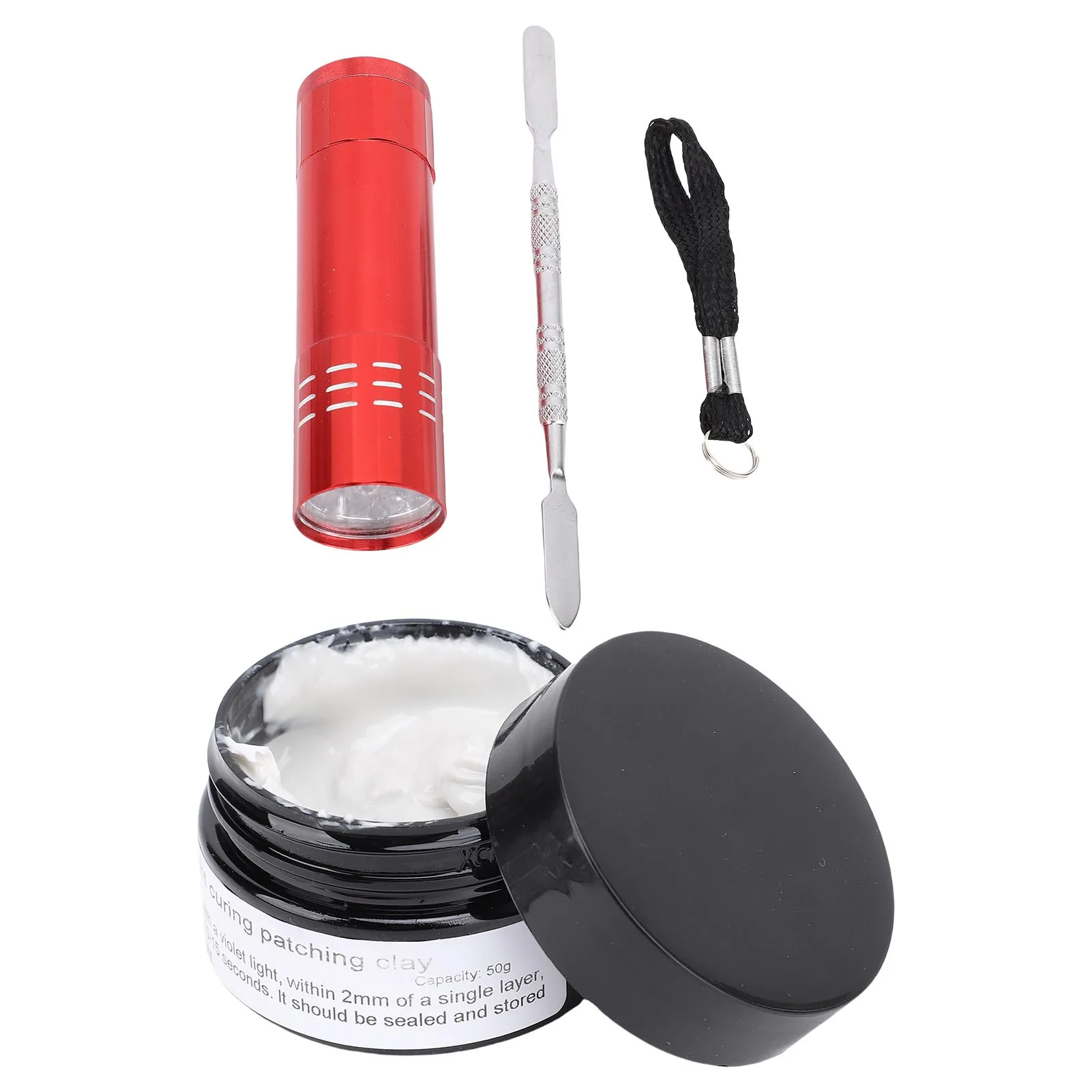 Light Curing Putty Light Curing Repair Filler High Hardness Quick Paste 50g Multi Purpose with Light for 3D Prints