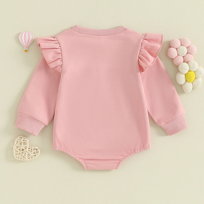 Cute Big Sister Baby Kids Outfits Matching Outfit Set Big Sis Bro Shirt/Lil Sis Bro Ruffles Crewneck Sweatshirt Bodysuits Tops