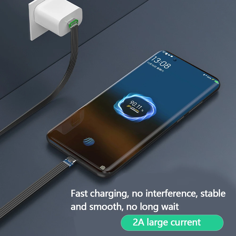 كابلات بيانات USB 2.0 Type-c مباشرة لأعلى ولأسفل بيانات بزاوية يسار ويمين PD 45 وات شحن سريع للكمبيوتر اللوحي والهواتف المحمولة التي تعمل بنظام أندرويد