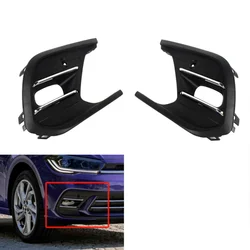 Front Bumper Fog Light Frame Cover Fit Volkswagen VW Polo 2021-2023 Chrome Pair