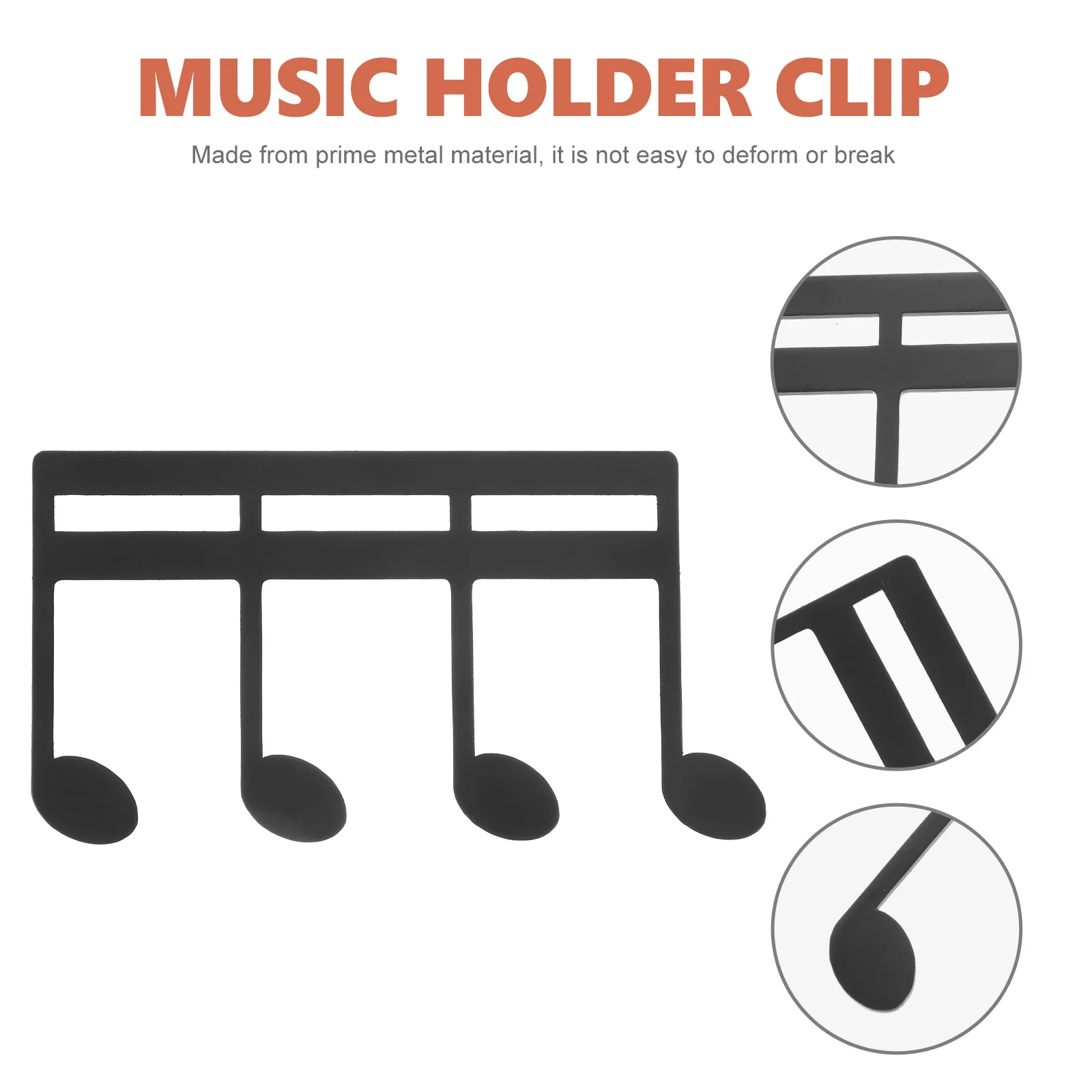 

Music Paper Clips Portable Piano Accessory Score Metal Book Stand Page Musical Holder