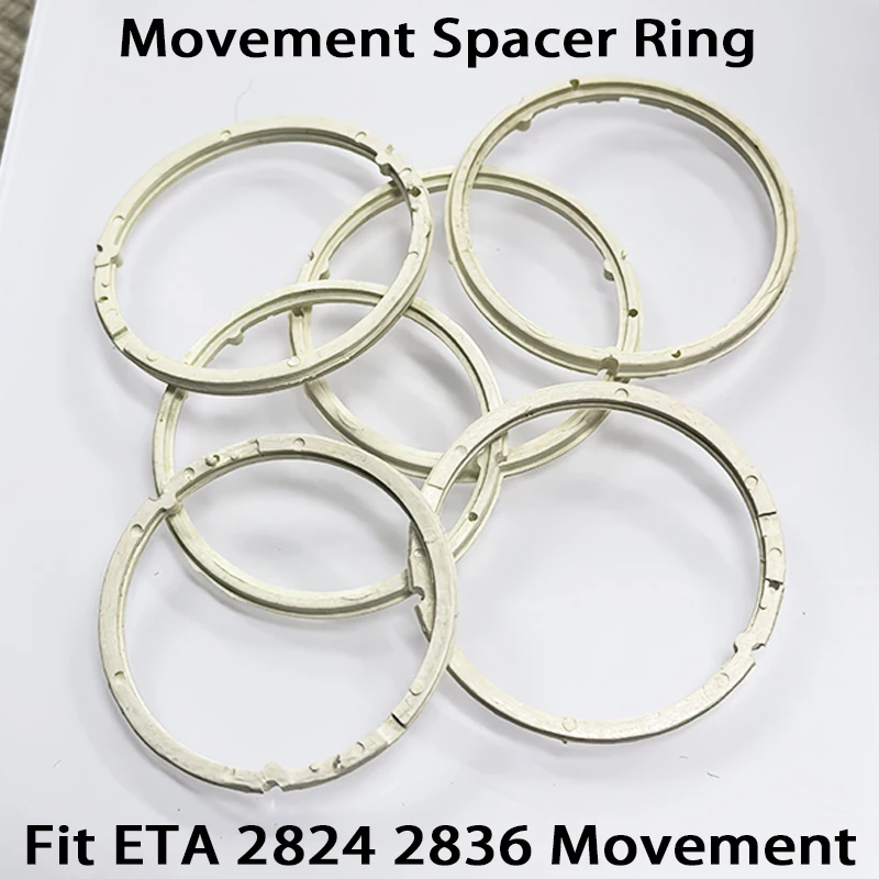 1/2/5PCS ETA 2824 / 2836 Movement Spacer Ring White Plastic Fixed Ring Fit ETA 2824 2836 Movement Men Watch Repair Parts