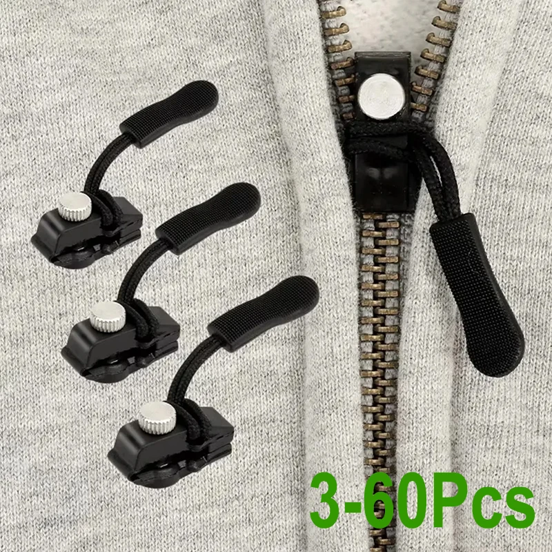 Sewing In Textile - 3-60 Stück/Set Reißverschluss-Reparaturset Schnell Abnehmbarer Reißverschlusskopf