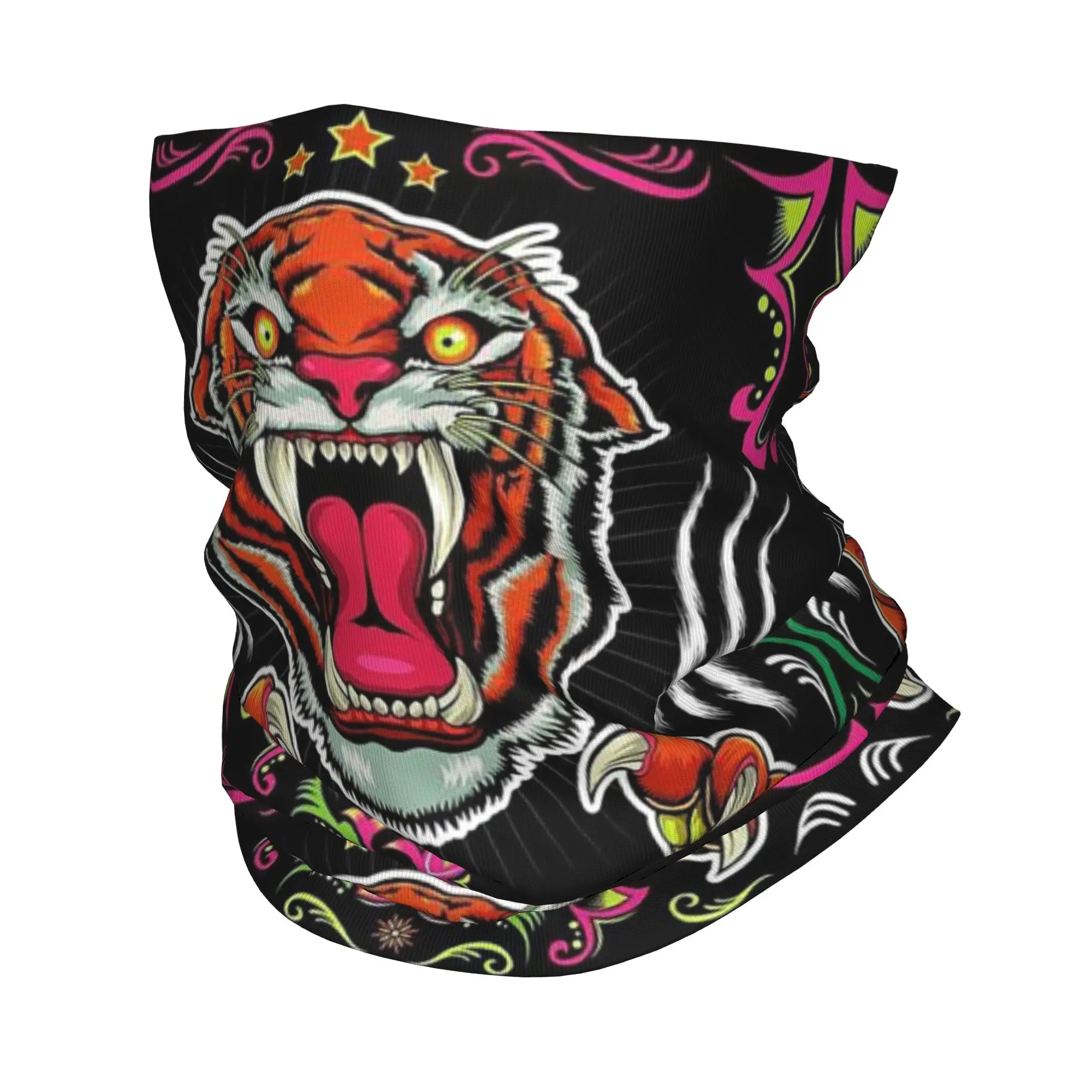 

Vintage Tattoo Old School Tattoo Print Bandana Neck Cover Printed Face Scarf Multifunction Balaclava Outdoor Sports Unisex Adult