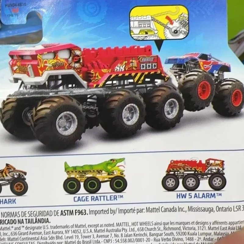 ماتيل هوت ويلز 1/64 شاحنات مونستر سلسلة الحفارات الكبيرة ميجا ريكس تايجر شارك تحصيل سيارات لعب دييكاست لعبة هدية هدايا السيارة #5