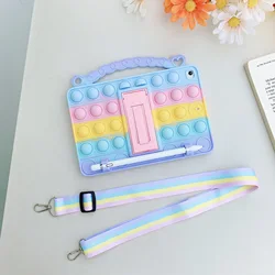 For iPad 10.2 7th 8th 9th 10th 10.9 Gen Pro 11 2022 2021 5th 9.7 2017 2018 Silicone Case For iPad Air Mini 2 3 4 5 6 Kids Cover