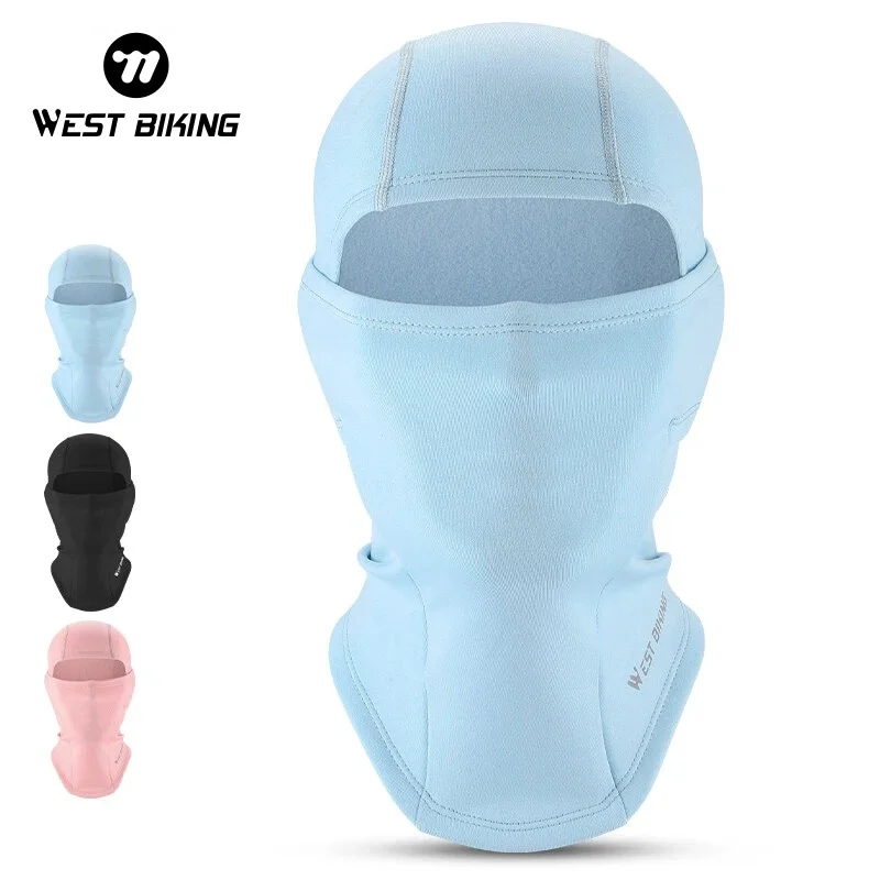 WEST BIKING Fleece-gefütterte Sturmhaube, winddicht, Vollgesichtsabdeckung, hochelastisch, hautfreundlich, für Jungen und Mädchen, zum Radfahren, Laufen, Wandern