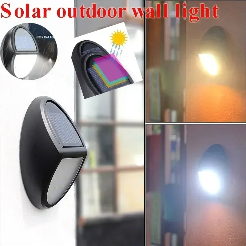 

1/2/4/8PCS LED Solar Wall Lights Outdoor Waterproof Fence Lamp Security Lamp Garden Yard Fence Outdoor Wall-mounted Solar Lights