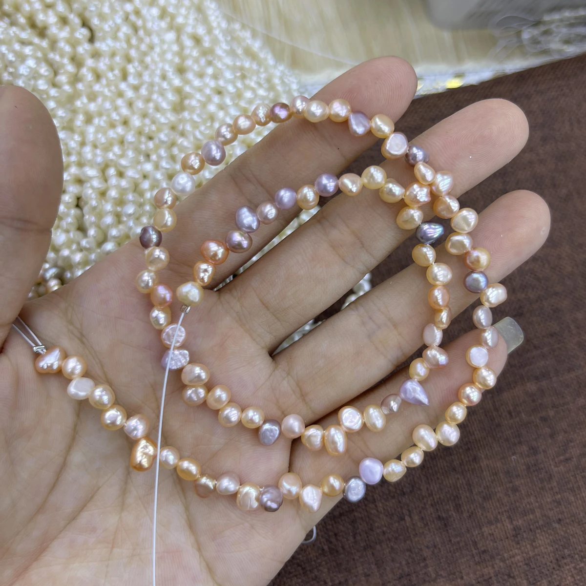 

4-5mm High-quality Natural Freshwater Pearls, Irregularly Shaped Semi-finished Beads for Jewelry Making DIY Necklace Bracelet