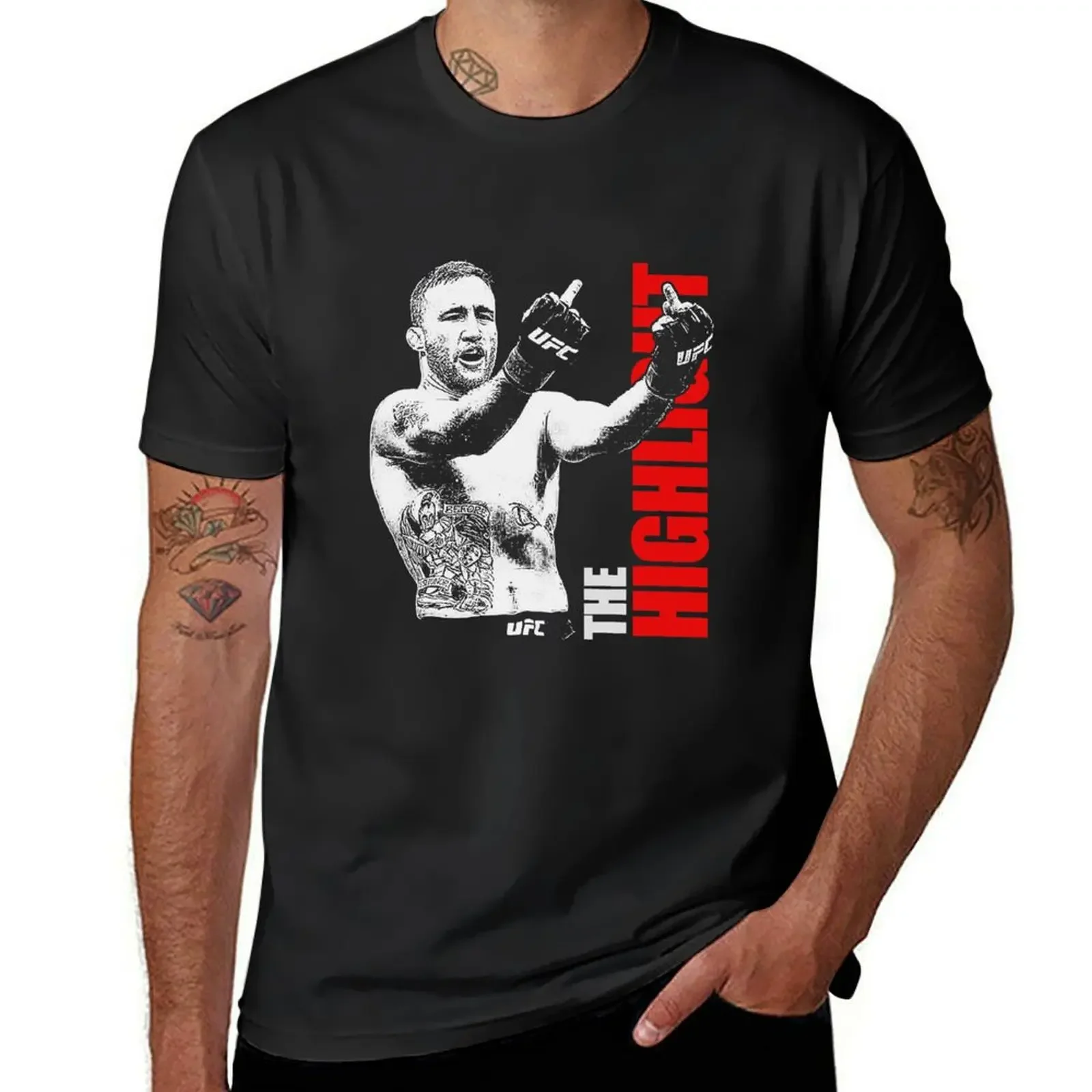 Justin Gaethje The Highlight T-Shirt aesthetic clothes oversized t shirt men 100℅ cotton