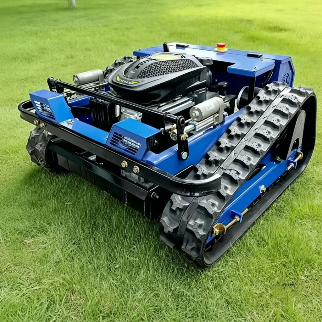 

High Efficiency Remote Control Tracked Mower Crawler Type Grass Cutter for Garden Farm