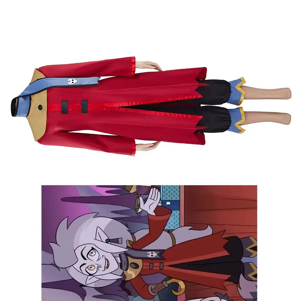 

Edalyn Clawthorne Cosplay The Owl Anime House Costume Women Fancy Red Robe Pants Magic Uniform Suit Halloween Party Outfits