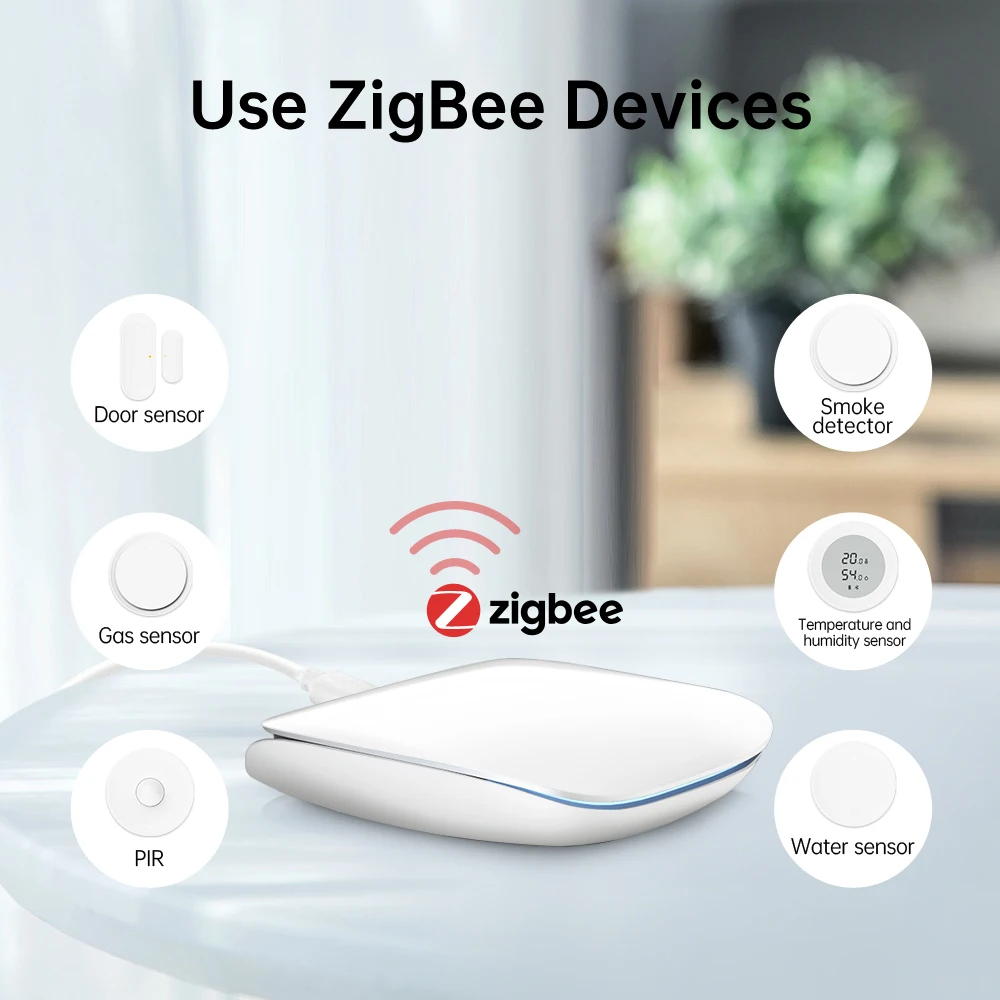 AVATTO Tuya ZigBee Smart Wired Gateway Hub Smart Home Bridge Smart Life APP Remote Control Works with Alexa Google Home