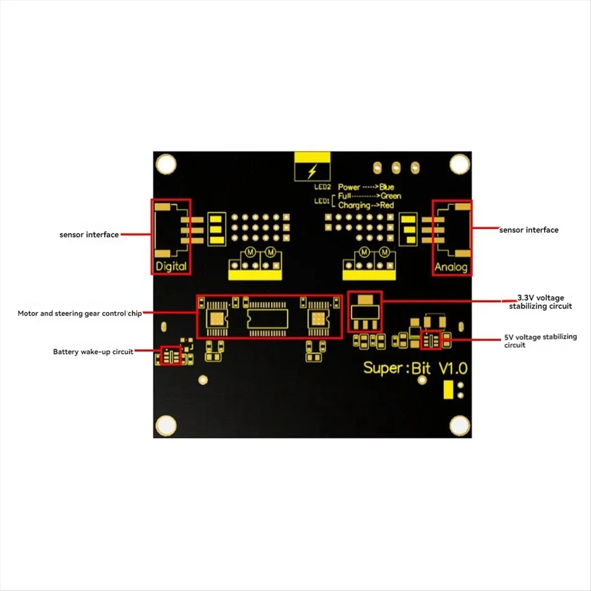 A40I For Micro-Bit Robotbit V2.0 Expansion Board Python Programming for Micro-Bit Programming Expansion Board Module