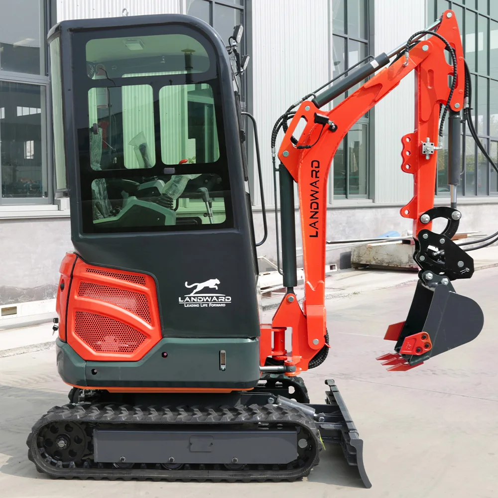 

New Design 1.8 Ton Hydraulic Diesel Excavator 3.5 Ton Small Crawler Digger Fast Delivery 1Ton Kubota Engine Excavator Customized