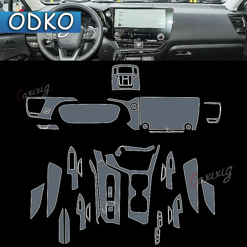 For Lexus NX 250 350h 2022-2023 Car Interior Center console Transparent TPU Protective film Anti-scratch Repair film Accessories