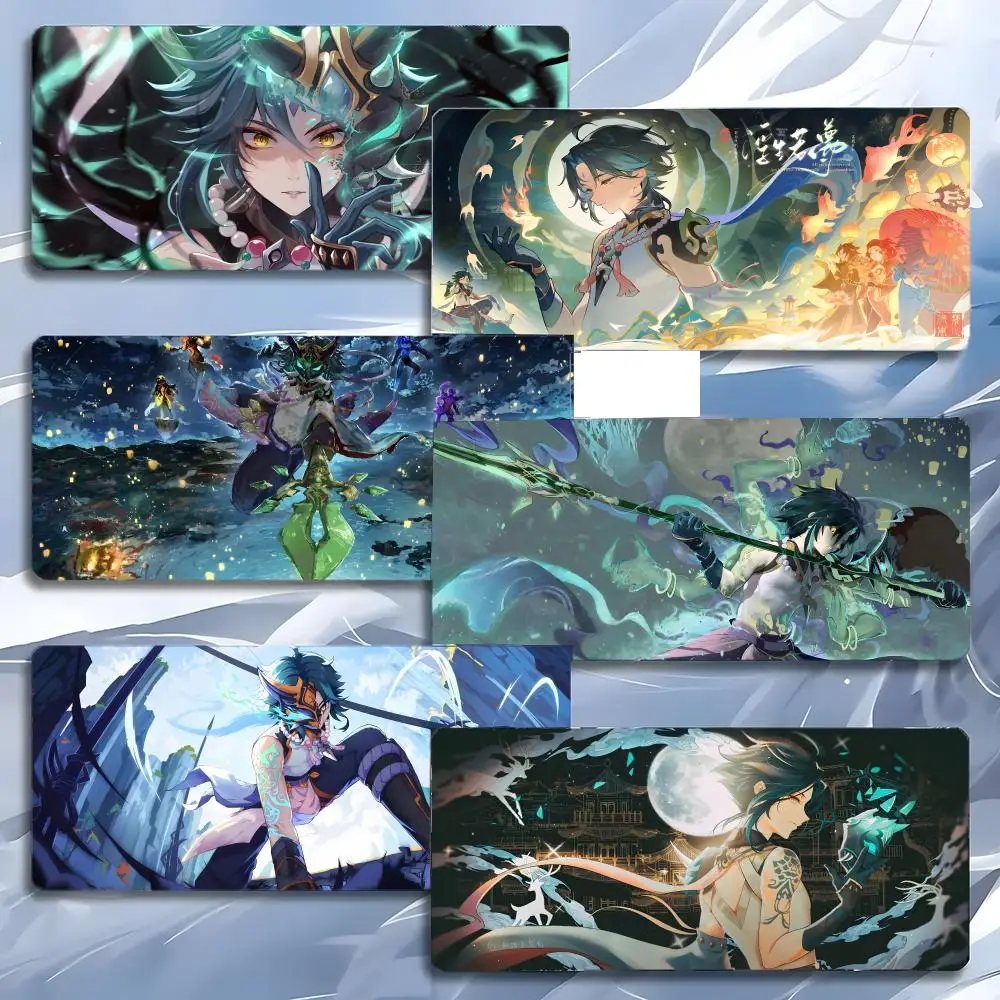 

Genshin Impact calm Xiao Mouse Pad Mousepad Large Gaming LockEdge Thickened PC Table Desk Mat
