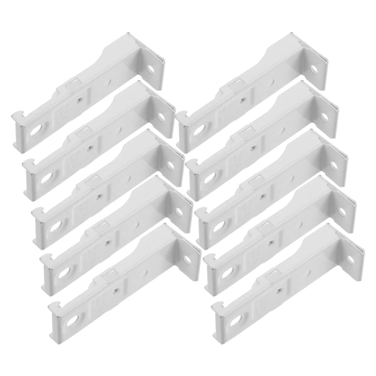12Pcs Heavy Duty Curtain Track Wall Mount Brackets for Straight & Curved Rails – Universal Fit Hanging Support