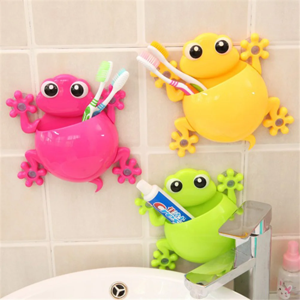 No Punching Child Tooth Paste Animal Toothpaste Holder Children Toothbrush Suction Cup