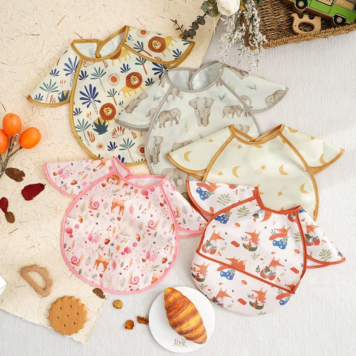 

1 шт., детский нагрудник с защитой от беспорядка — водонепроницаемый детский фартук с откидным карманом — отличный дорожный нагрудник для еды ребенка — нагрудники для детского питания