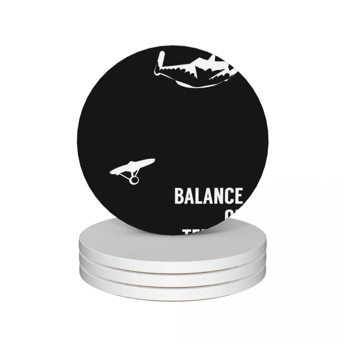 

Balance of Terror Ceramic Coasters (Set of 4) drink set Tea cups Coasters
