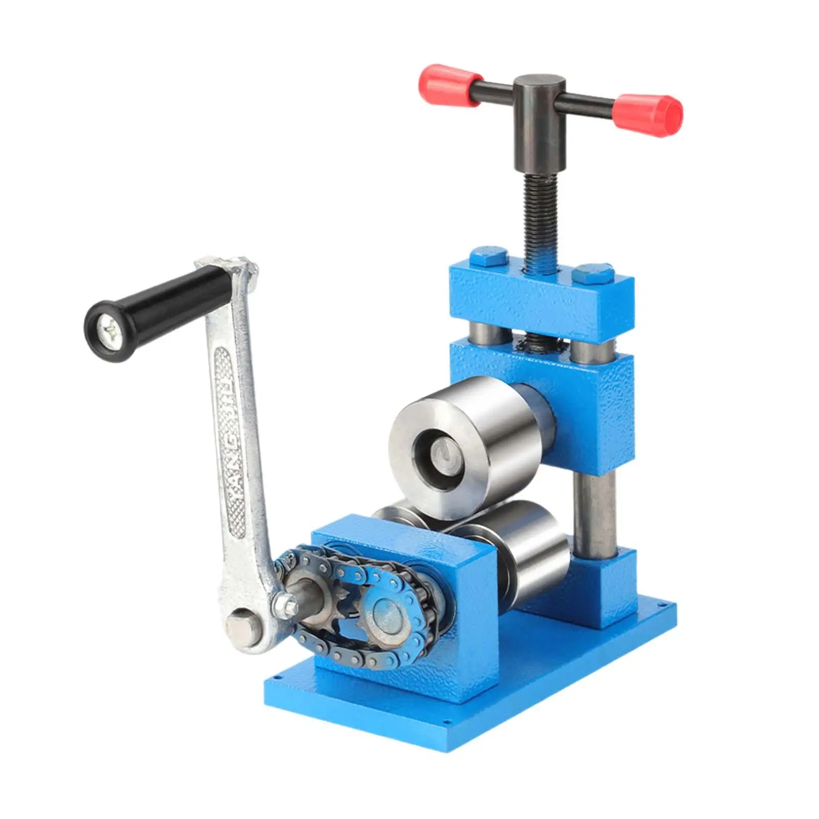 Rolling Mill Machine Compact Shaping Bending Shaper Manual Hand Crank Tableting Tool for Ring Bracelet Jewelry Earring Designer