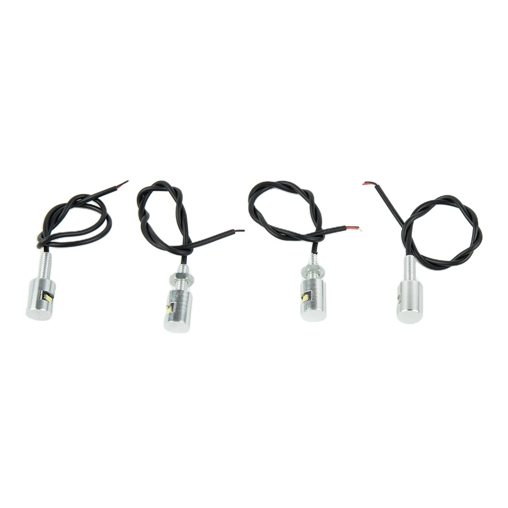 Plate Bolt Light Led License Low Consumption Motorcycle White DC12V Long Lasting Super Bright 0.24W 17x12x12mm