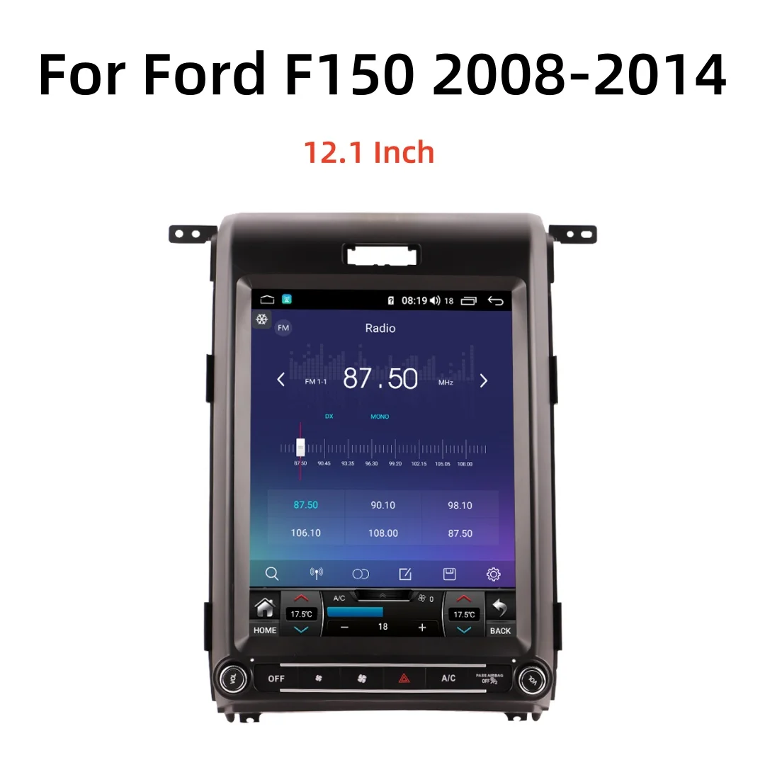 

12.1 Inch Android 13 Car Video Player Radio GPS Navigation For Ford F150 2008 2009 2010 2011 2012 2013 2014 Auto Stereo CarPlay