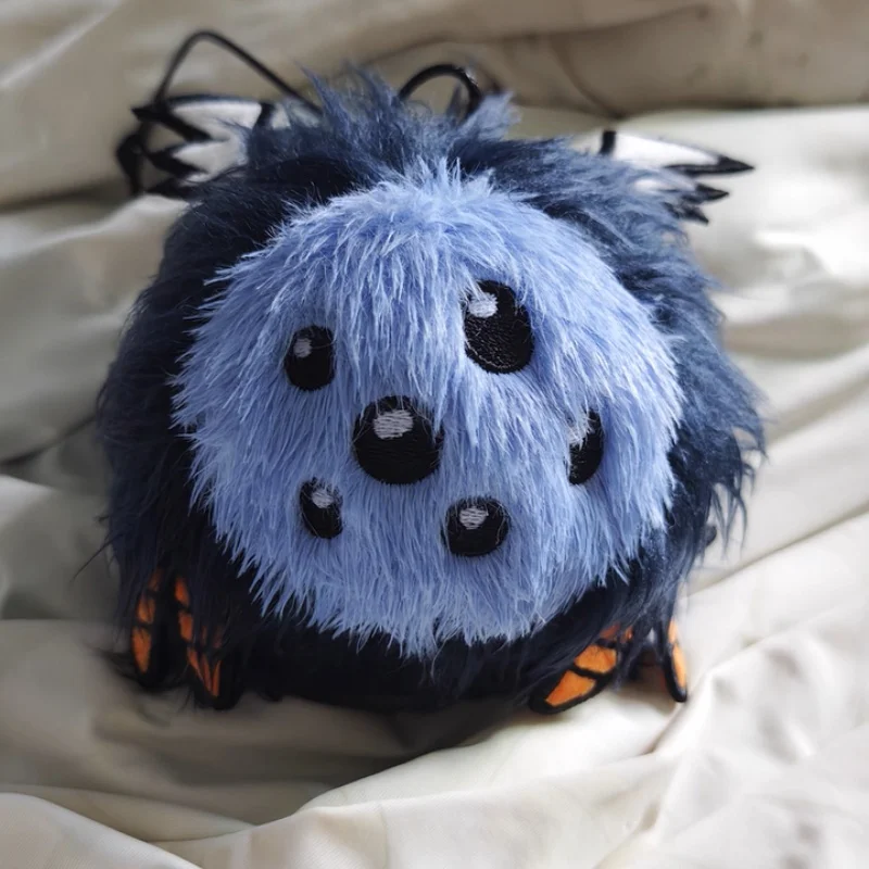 Novo não starve glommer aranha preta gaming periférico bonito pingente de pelúcia crianças decoração presentes aniversário para fãs brinquedo