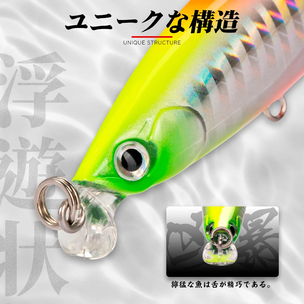 Hunthouse IBORN Minnow Flotante – Shallow runner lubina - imagen 4