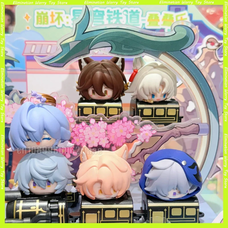 

В наличии Mihoyo V3, подлинная штабелируемая фигурка Honkai Star Rail, модная слепая коробка, игрушка, фигурка, украшение для рабочего стола, подарочный орнамент