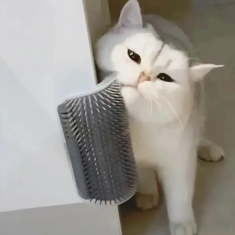 

Pet Brush Comb Cat Toy Softer with Catnip Self Groomer Massage Brush Cat Face Scratcher for Kitten Puppy Cat Accessories