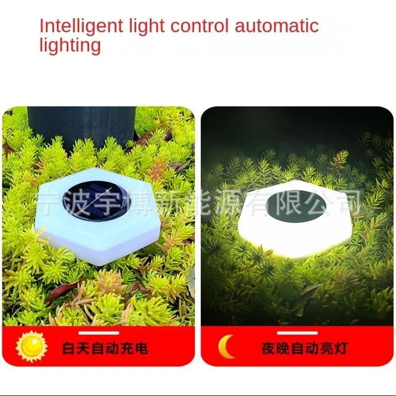 Solar Lawn Lamp Outdoor Waterproof Garden Lamp Garden Decorative Lamp Garden Landscape Ambience Light Ground Plug lighting