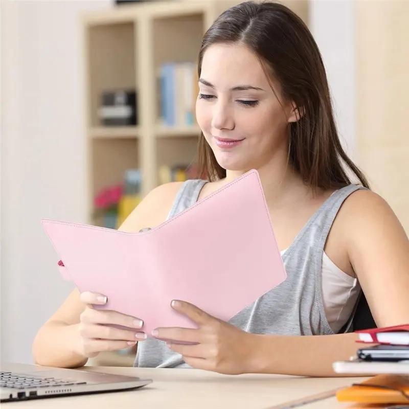 PU Leather A5 Ring Binder With Magnetic Closure- Refillable Notebook Cover For A5 Filler Paper, 6 Rings