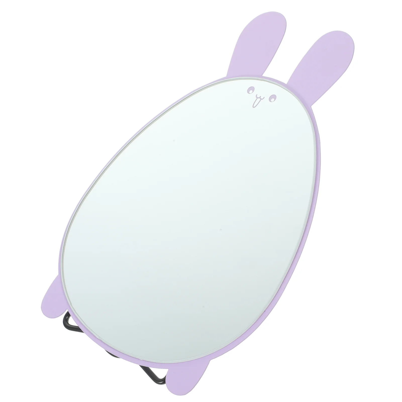 Specchio cosmetico pieghevole da tavolo per trucco da tavolo Comò compatto carino Specchio per bambini in vetro Minkissy