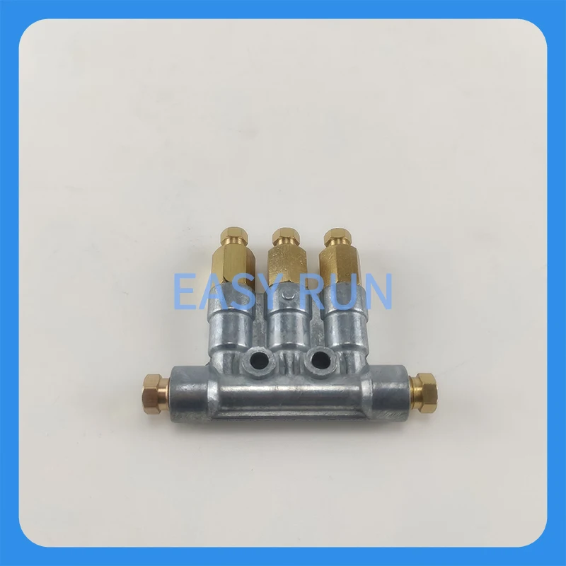 Resistance oil pump lubricating oil circuit distributor 3 points oil block grease oil row T-type machine lubricating distributor