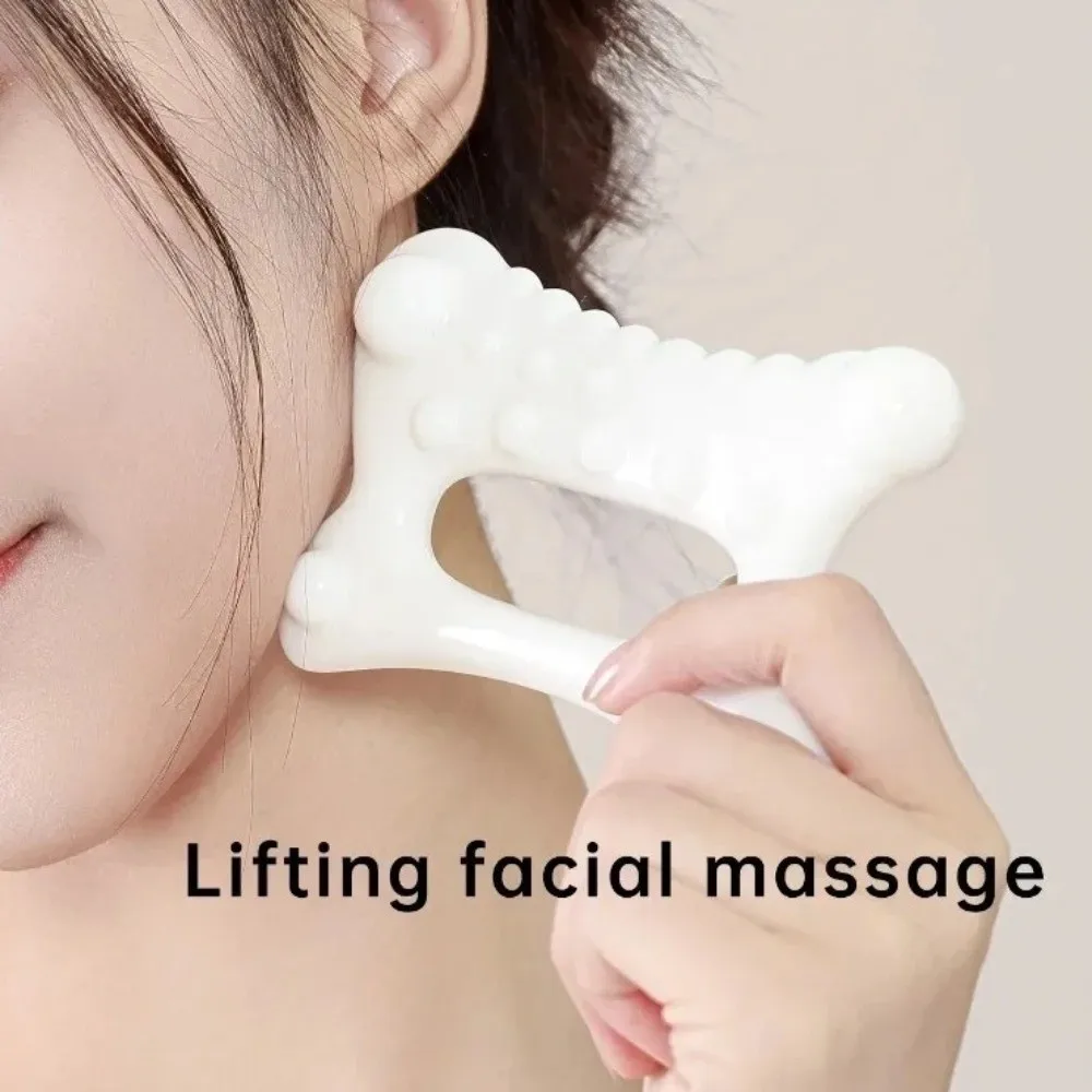Resin Gua Sha Massage Board Reusable Portable Scraping Plate Handheld Multifunctional Massage Tool