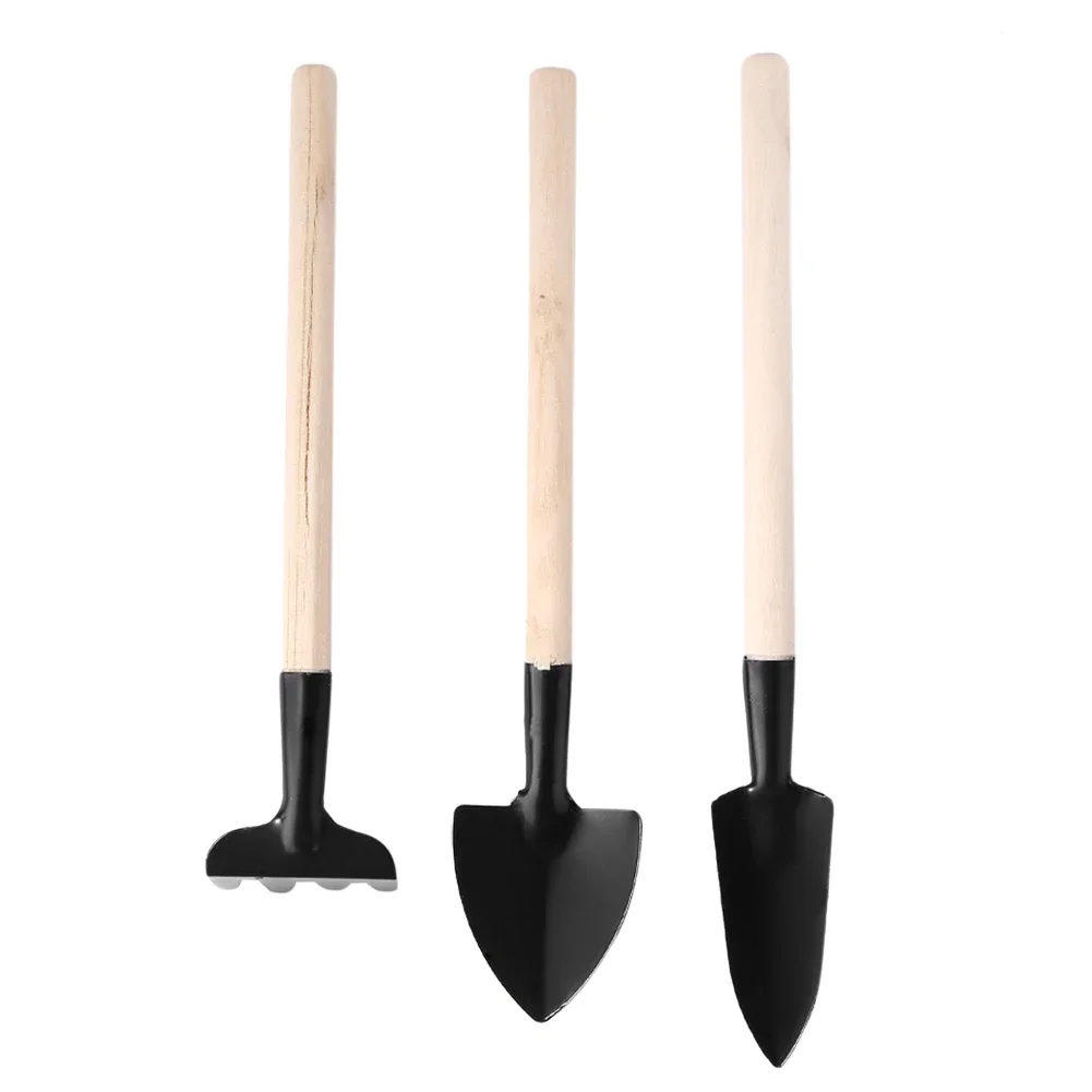 3pcs Gardening Tools Set Mini Plant Flower Shovel Rake Combination Hand Tools