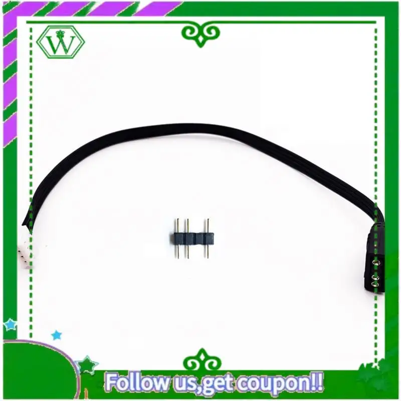 Reliable-5V 3-Pin To 4 Pin Cable For Coolmoon Fan Controller For Coolmoon Fan Controller Adaptor Connector