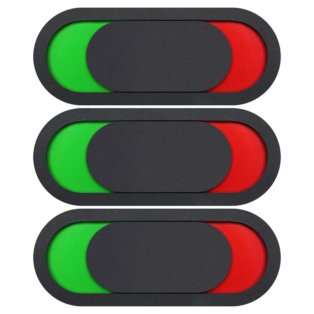 

3pcs Black 10x4cm Doorplate Privacy Status Switchable Bathroom Toilet Office Vacant Occupied PMMA Practical Daily Use