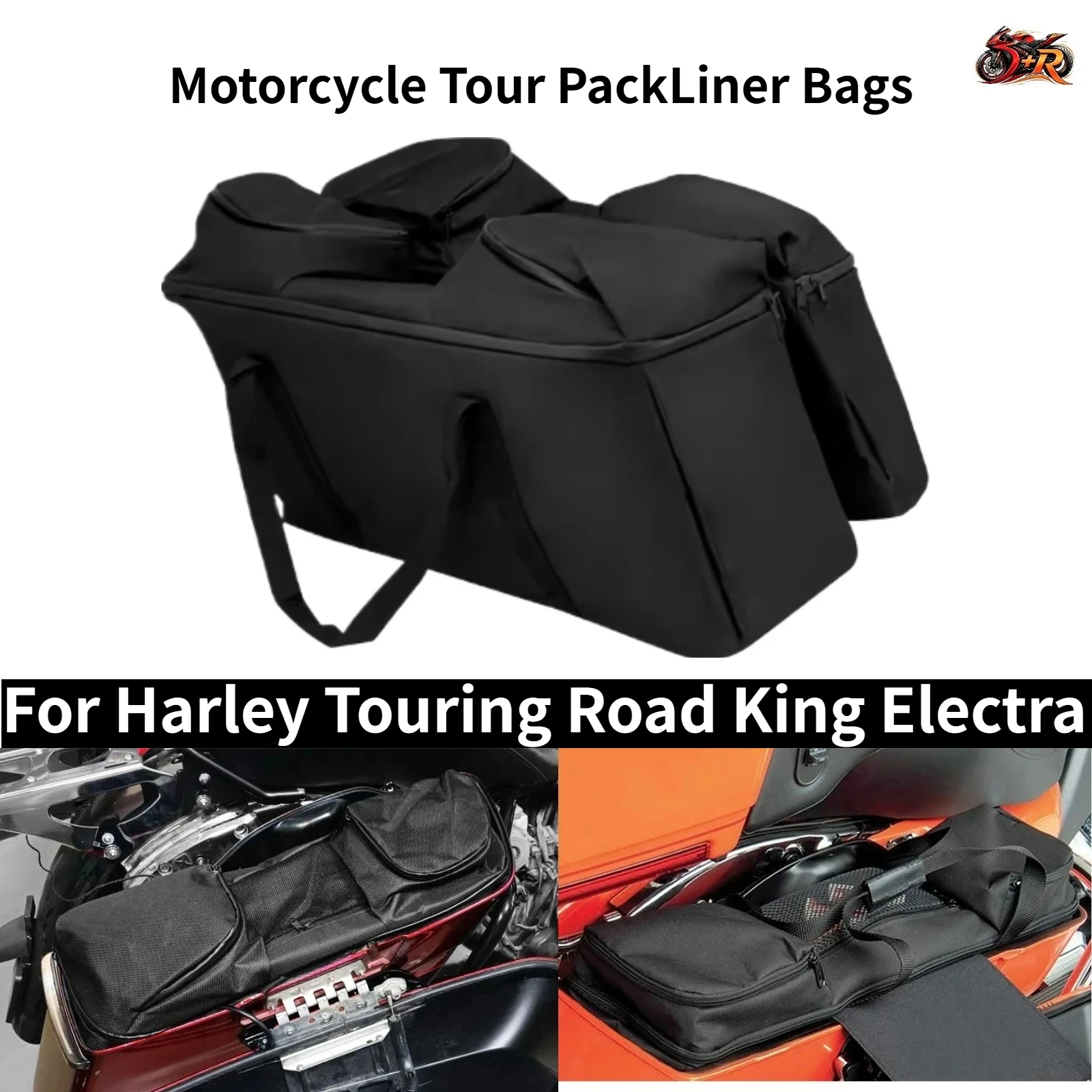 

For Harley Touring Road King Electra Street Glide 1993-2023 Motorcycle Hard Saddlebag Luggage Inner Liners Tour Pack Liner Bags