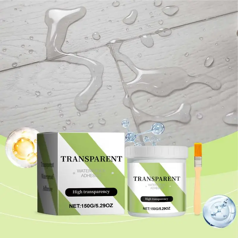 Invisible Waterproof Agent Strong Bonding Adhesive Anti-Leakage Agent Glue Long-Lasting Waterproofing Agent With Brush For Roof