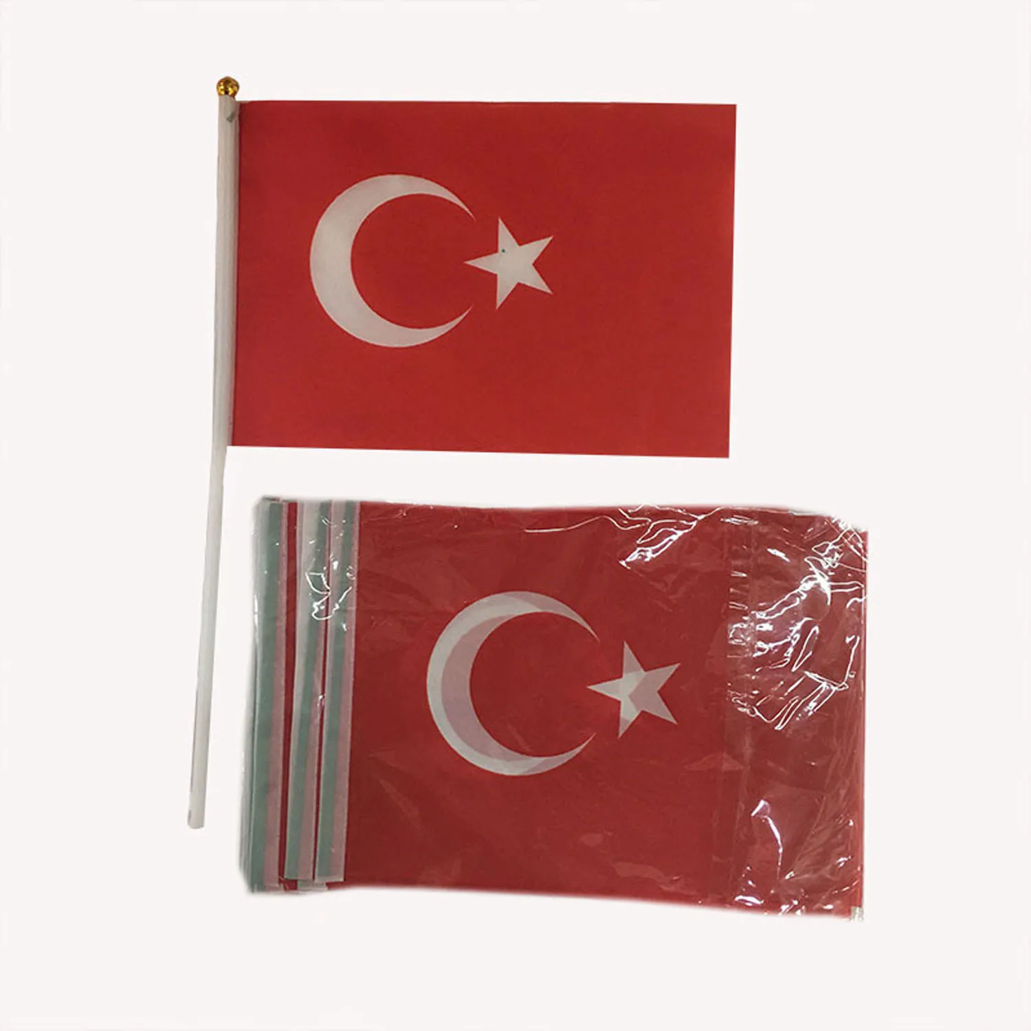 Z-ONE العلم Türkiye علم اليد 14*21 سنتيمتر تركيا تركيا العلم الوطني الصغير يده يلوحون العلم داخلي في الهواء الطلق ديكور المنزل