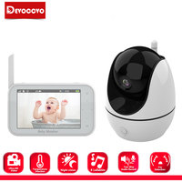 5 Inch Video Baby Monitor With Camera PTZ Zoom Babyphone Cam Security Protection Surveillance Cameras Temperature Sensor Lullaby
