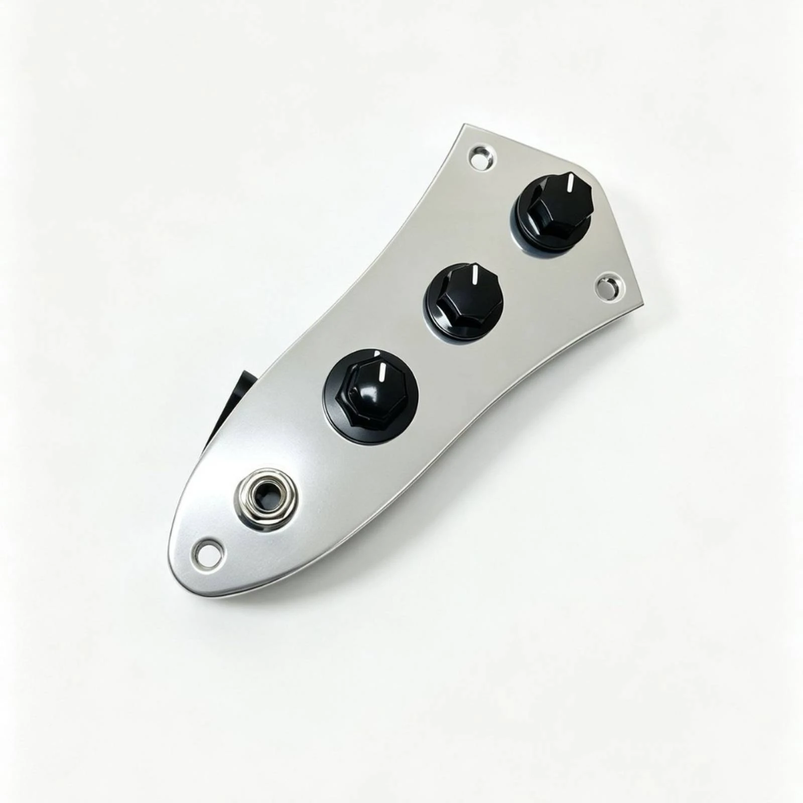 J-Style-09 Active Preamp Control Assembly Easy Installation J-Style Bass Prewired Control Assembly Guitar Part Black