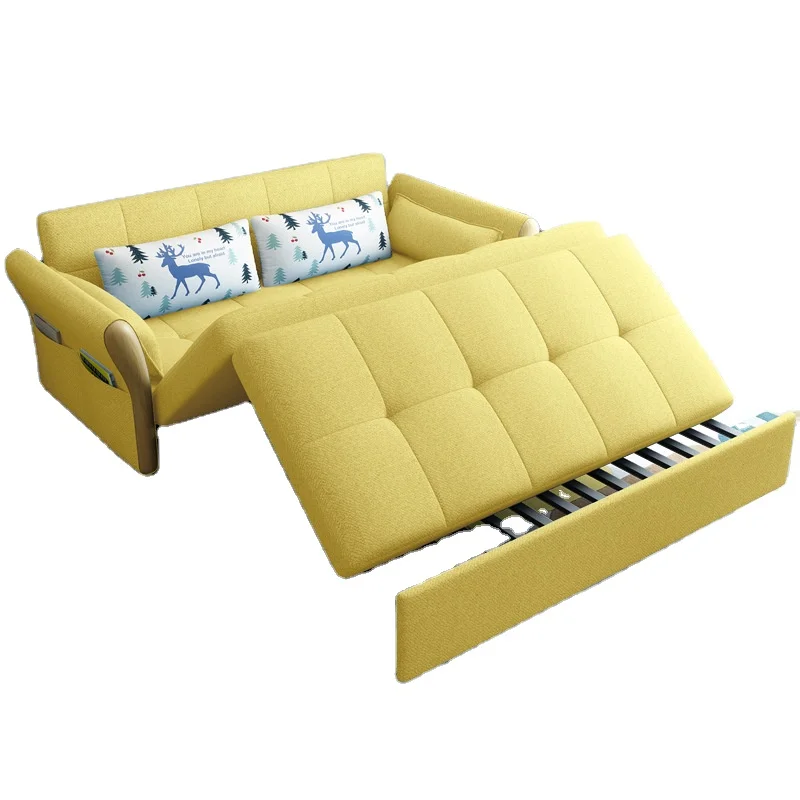 

New Arrival Promotion Commercial Design Luxury Folding Fabric Couch Living Room Sofas Recliner Sofa Cum Bed with Mattress