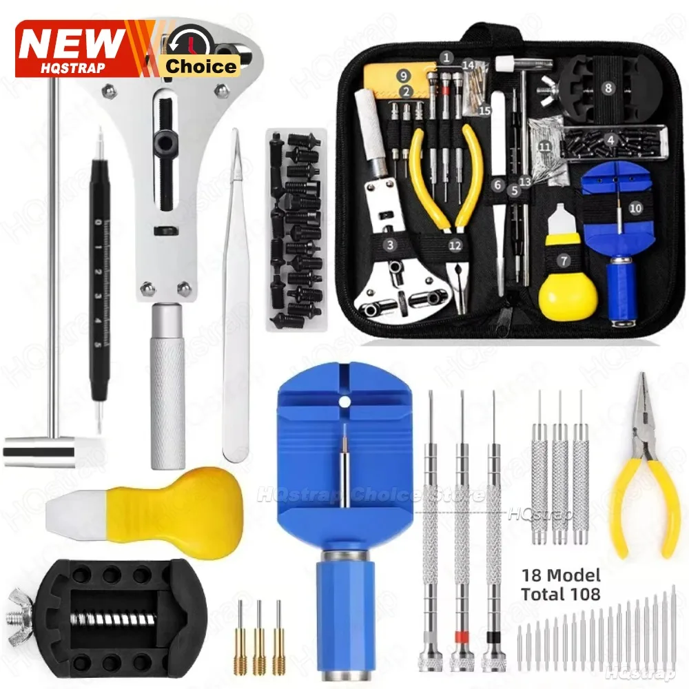 New 151pcs 1set Professional for Watchmaker Watch Repair Tools Kit,Case Remover Opener Bar Set,Convenience Clock Repairing Tool
