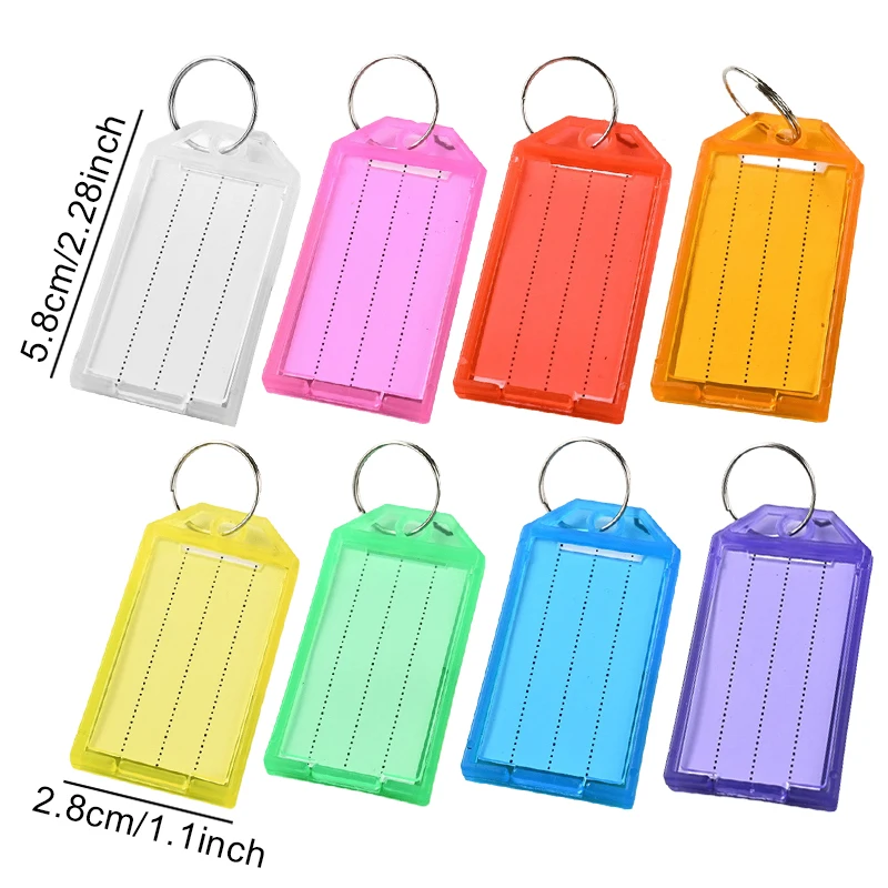 10-100 قطعة متنوعة الألوان رفرف العلامات الرئيسية الأمتعة على ظهره مفتاح السيارة بمناسبة العلامات على الوجهين DIY بها بنفسك معلومات معرف التسمية اسم العلامات ZYF