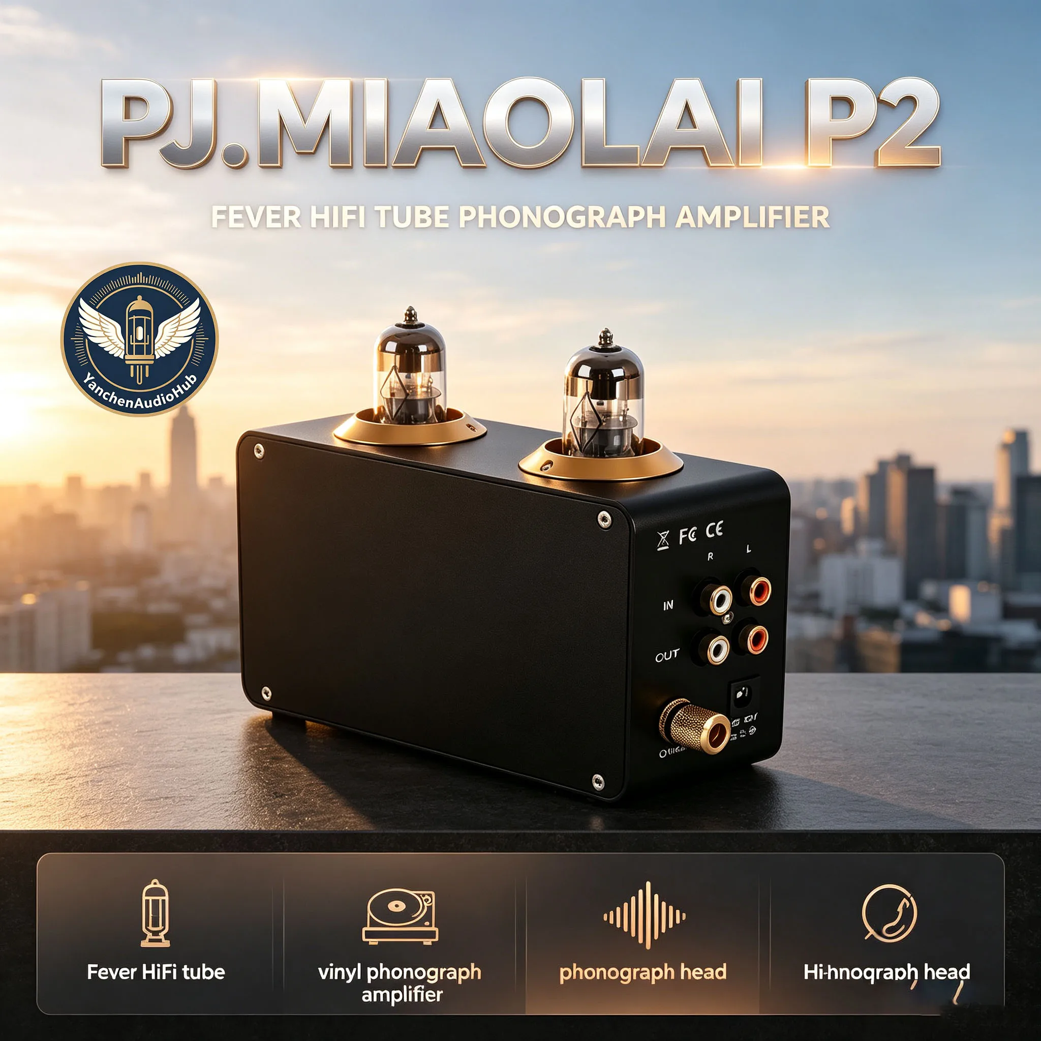chn-2027-新型-pjmiaolai-p2-フィーバー-hifi-真空管式-レコードプレーヤー-アンプ-レコードヘッド-mm-シンギング-phono-アンプ